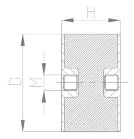 JNDE型橡膠減震器剖析圖